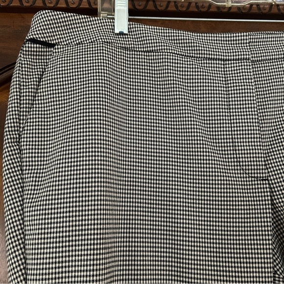 Talbots Heritage Ankle Pants Black and White Houndstooth Check size 18 W Petite - Picture 5 of 16